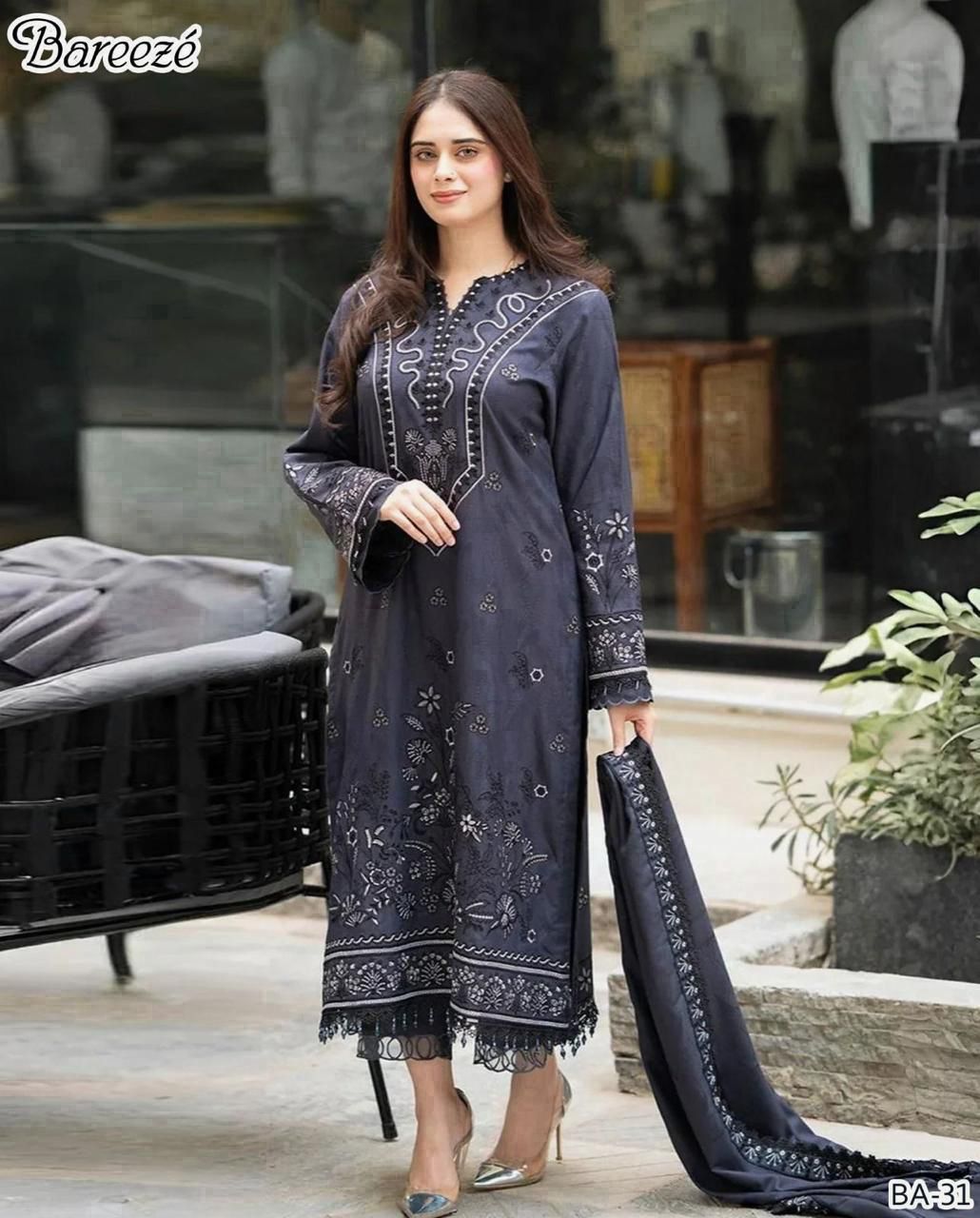 3 PIECE UNSTICHED WINTER COLLECTION