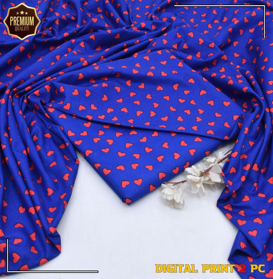 Volume 2025 Unstitched 2pc Digital Printed Micro Polo Cotton Suit | SALE Price